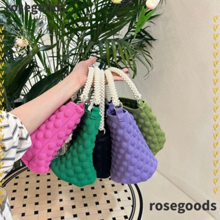 Rosegoods1 กระเป๋าสะพายไหล่ กระเป๋าเมสเซนเจอร์ ผ้าทอ สําหรับผู้หญิง