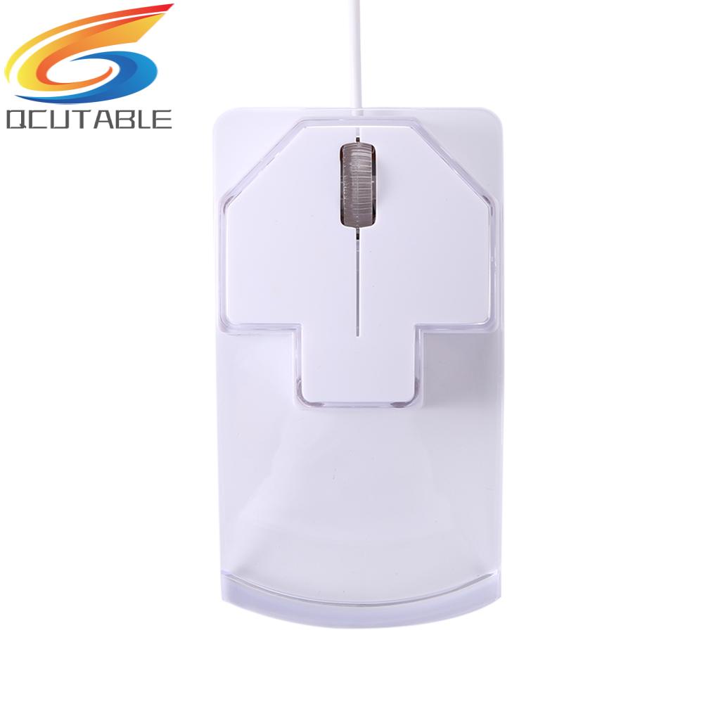 [Qcutable.th] เมาส์ออปติคอล แบบใช้สาย USB 2.0 มีไฟ LED สีโปร่งใส