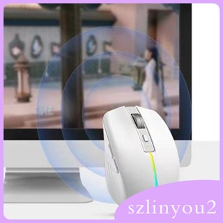 [szlinyou2] Ai เมาส์ไร้สาย 2.4G สําหรับโน้ตบุ๊ก คอมพิวเตอร์ตั้งโต๊ะ