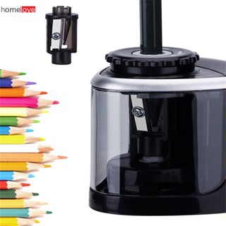 เครื่องเหลาดินสอไฟฟ้าอัตโนมัติ Safe Student Helical Steel Blade Sharpener Desktop Student Auto Rotary Sharpeners School Supplies Christmas Gift homelove