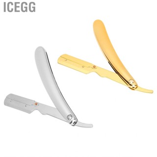 Icegg Straight Edge Razors Ergonomics Durable Stable Shaving Kit for