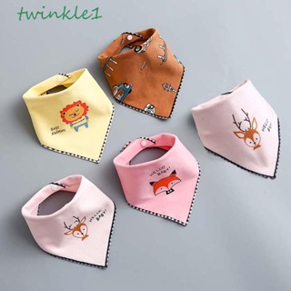 Twinkle1 ผ้ากันเปื้อนเด็กแรกเกิด กันน้ํา ลายกวาง รถ ลายสก๊อต หมีสองชั้น ผ้าขนหนูน้ําลาย