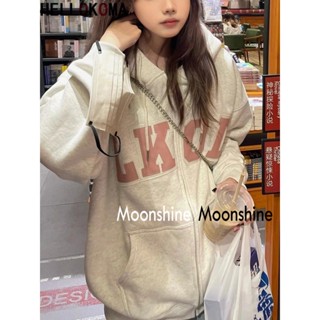 Moon เสื้อกันหนาว เสื้อคลุม ย้อนยุคในอเมริกา oversize 2023 NEW AG081416