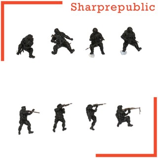 [Sharprepublic] โมเดลฟิกเกอร์ 1/72 สําหรับตกแต่งโต๊ะทราย 4 ชิ้น