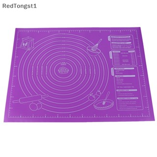 [RedTongst1] แผ่นซิลิโคน ไม่ติดผิว ขนาด 45x60 ซม. พร้อมสเกล สําหรับทําเบเกอรี่