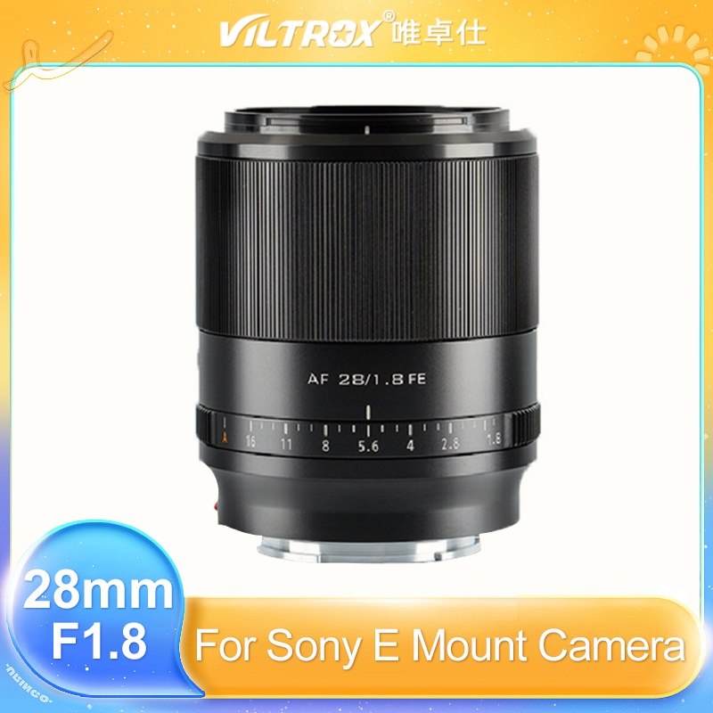 Viltrox 28mm F1.8 เลนส์กล้องฟูลเฟรมโฟกัสอัตโนมัติเลนส์มุมกว้างสําหรับ Sony A7 A7S A7R A7C A7II A7III