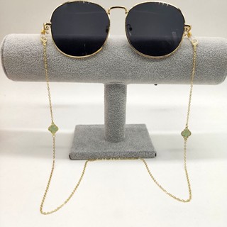 Korean Simplicity Glass Metal Mask Lanyard Sunglasses Chain Strap Four Leaf Clover Anti-Lost Rope Clearance sale