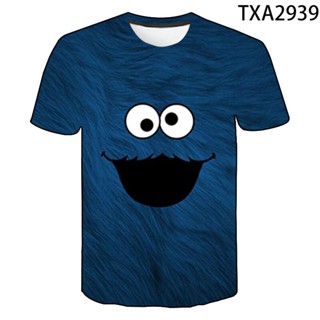 เสื้อยืด พิมพ์ลาย Cookie Monster Party แฟชั่นสตรีท 2022