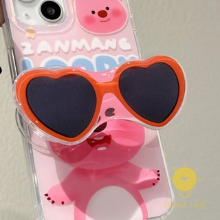 For เคสไอโฟน 14 Pro Max [Cute Cartoon Sunglasses] เคส Phone Case For iPhone 14 Pro Max Plus 13 12 11 For เคสไอโฟน11 Ins Korean Style Retro Classic Couple Shockproof Protective TPU Cover Shell