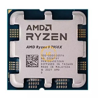 โปรเซสเซอร์ AMD Ryzen 9 7950X R9 7950X 4.5 GHz 16-Core 32-Thread CPU Zen 4 5NM Radeon RDNA 2 L3=64M 100-000000514 ซ็อกเก็ต AM5