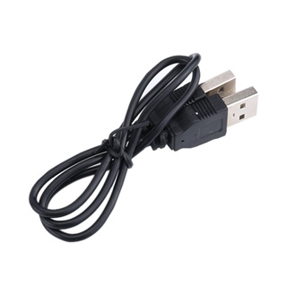 【yunhai】Data Cable Connectors Black 400mm(L) USB 2.0 Male To Male Adapter Cord