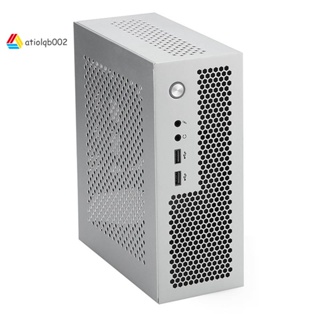 A09 HTPC เคสคอมพิวเตอร์ Mini ITX Gaming PC Chassis Desktop Chassis USB2.0 Computer Case Home Computer Case