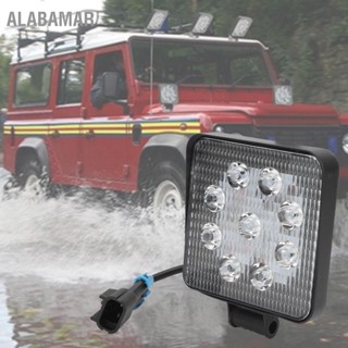 ALABAMAR 27W รถ LED ไฟสปอร์ตไลท์ ไฟขับรถ มัลติฟังก์ชั่น ทรงเหลี่ยม อเนกประสงค์