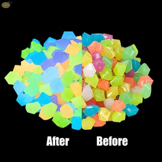 【VARSTR】Luminous Stone Colored Glowing Stones Resin Aquarium Decoration Durable