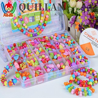 Quillan ชุดเครื่องประดับ สร้อยคอ ลูกปัด แฮนด์เมด DIY สําหรับเด็ก