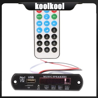 Kool บอร์ดโมดูลถอดรหัส MP3 บลูทูธไร้สาย USB TF รีโมตคอนโทรล สําหรับรถยนต์