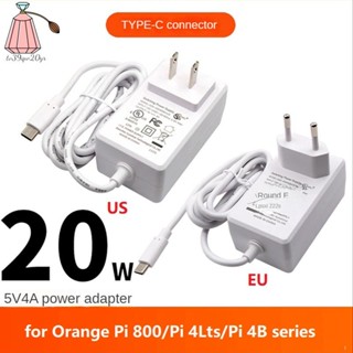 อะแดปเตอร์ชาร์จไฟ 20W 5V 4A Type-C สําหรับ Orange Pi 800 Pi 4Lts Pi 4B 1.2 ม.