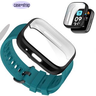 Xiaomi Redmi Watch 3 Active Tpu เคสสายคล้อง Smartwatch เคส สําหรับ Redmi Watch 3 Active Smart Watch Strap ซิลิโคน สายนาฬิกา สําหรับ Redmi Watch3 Active ป้องกันเต็มหน้าจอ เคส