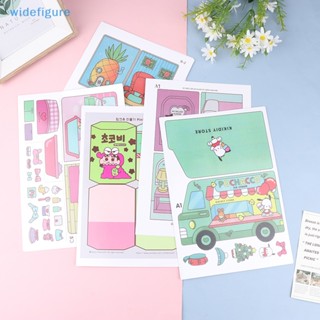 Widefigure DIY เครื่องเขียน หนังสือเงียบ ครบชุด Kulomi Melody DIY Doudou Ben Pinch Music Deion Material Package Nice