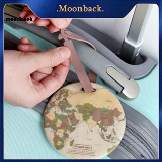 &lt;moonback&gt; จี้แท็กกระเป๋าเดินทาง น้ําหนักเบา แขวนง่าย สําหรับโรงเรียน