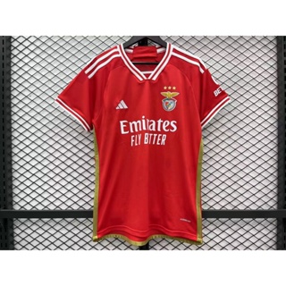 เสื้อกีฬาแขนสั้น ลายทีมชาติฟุตบอล Benfica 23 24 ชุดเหย้า สําหรับผู้ใหญ่