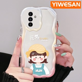 เคสโทรศัพท์มือถือแบบนิ่ม ใส กันกระแทก ลาย Vigorous Girl Macaron Patten สีสันสดใส สําหรับ Samsung galaxy A13 A13 5G A04s A14