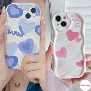 เคสโทรศัพท์มือถือ ขอบโค้ง ลายหน้ายิ้ม สีฟ้า สีชมพู สําหรับ Infinix Note Hot 30 20 12 11 10 9 Play 8 Smart 7 6 5 Plus