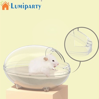 Lumiparty บ้านหนูแฮมสเตอร์ แบบใส กันกระเด็น อุปกรณ์เสริม สําหรับสัตว์เลี้ยง หนูแฮมสเตอร์