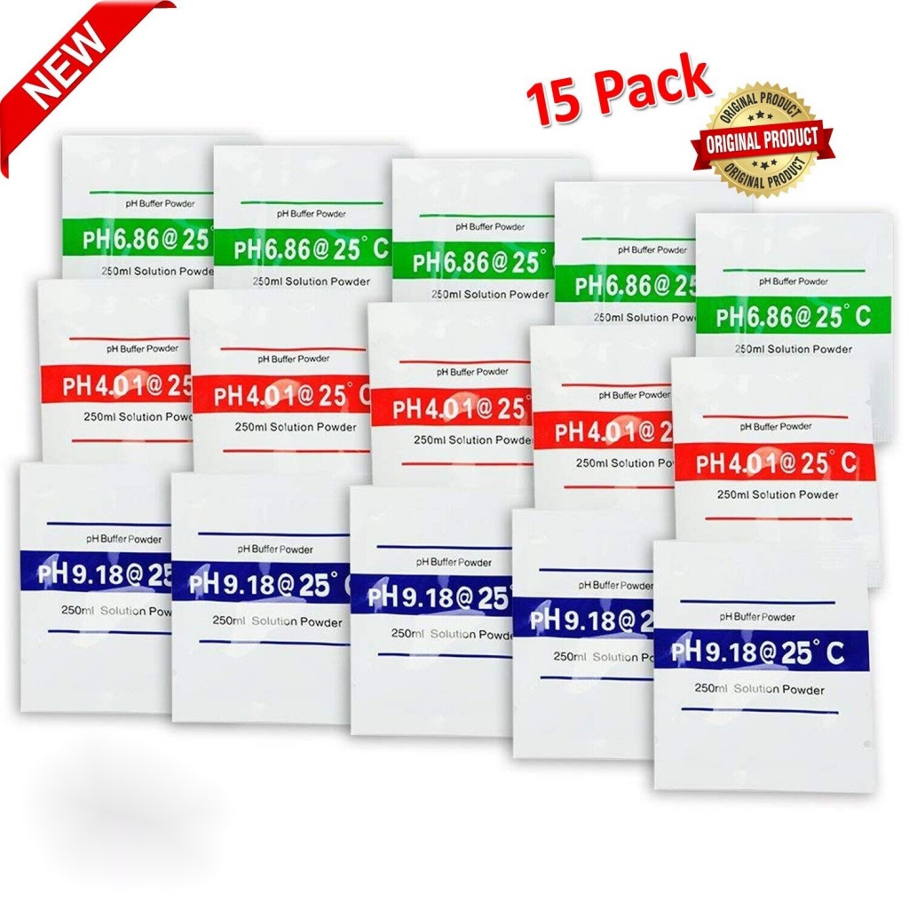 ปากกาทดสอบค่า pH ความแม่นยําสูง สําหรับเครื่องวัดค่า pH 0.05 pH 250 มล. pH 4.00 pH 6.86 pH 9.18 15 ช
