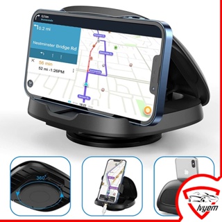 ที่วางโทรศัพท์ในรถยนต์ 360° อุปกรณ์เมาท์ขาตั้งโทรศัพท์มือถือ GPS แนวนอน แนวตั้ง หมุนได้ สําหรับ iPhone Samsung Android