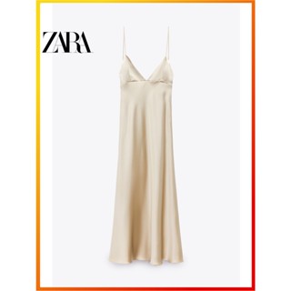 Zara ใหม่ TRF ชุดชั้นในสตรี ผ้าไหมซาติน 2915331 814