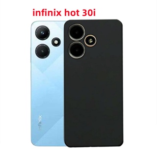 เคสโทรศัพท์มือถือ ซิลิโคนนิ่ม สีดํา สําหรับ Infinix Hot 30i X669 Hot 30 4G X6831 Hot 30 Play X6835