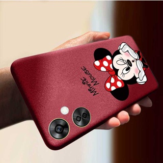 เคสซิลิโคนนิ่ม เนื้อแมตต์ ทรงสี่เหลี่ยม ลายมินนี่เมาส์ สําหรับ Vivo Y27 4G Y27 Y78 5G