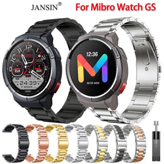 สาย Mibro Watch GS สายนาฬิกาข้อมือ สแตนเลส สำหรับ Mibro Watch GS สมาร์ทวอทช์ มี GPS