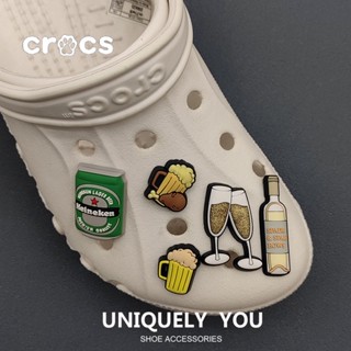 Crocs jibbitz รองเท้าหลุมเบียร์ หัวเข็มขัด รองเท้าแฟชั่น ดอกไม้ อุปกรณ์เสริมรองเท้า