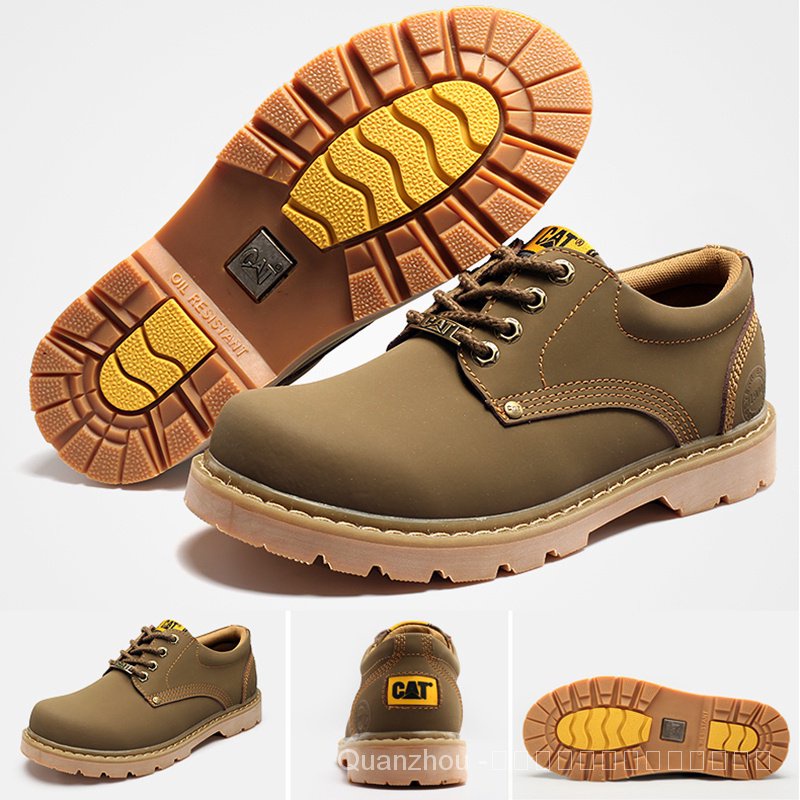 [ของแท้] Caterpillar 1904 รองเท้าบูทมาร์ติน ข้อสั้น แบบหนัง กันน้ํา กันลื่น สําหรับผู้ชาย และผู้หญิง QFVJ