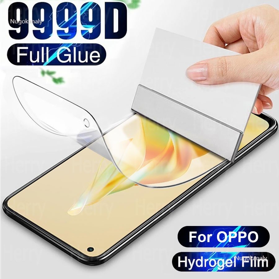 ฟิล์โดรเจลแบบเจอ 999D สําหรับ OPPO A60 A3XA18 A38 A58 F5 F7 F9 F11 A3S A5S A12 A5 A9 A15 A15s A16 A1