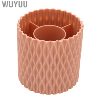 Wuyuu Makeup Brush Holder  360 Degree Rotating Brush Holder 5 Slot Save Space Sturdy  for Female for Bedroom