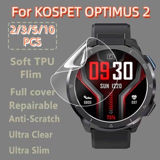 ฟิล์มกันรอยหน้าจอ TPU นิ่ม แบบใส บางพิเศษ สําหรับ Kospet Optimus 2 1.6 นิ้ว