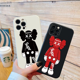 เคสโทรศัพท์มือถือ ซิลิโคนนิ่ม กันกระแทก ลาย KAWS สําหรับ iPhone 13 promax xr xsmax 7 8Plus 12 11