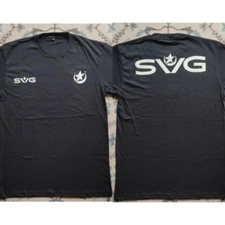 เสื้อยืด ผ้าฝ้าย พิมพ์ลายโลโก้ SVG X BULAN BINTANG คุณภาพสูง ไซซ์ XS-5XL