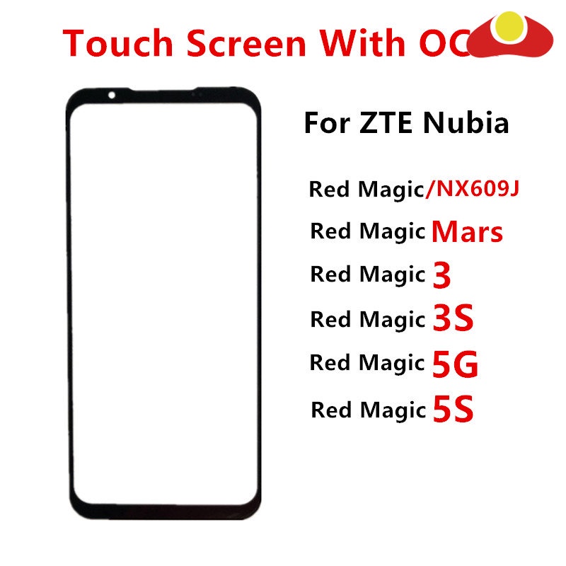 อะไหล่หน้าจอสัมผัส LCD สีแดง สําหรับ ZTE Nubia Red Magic Mars 3 3S 5G 5S
