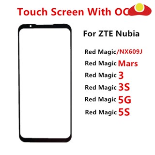 อะไหล่หน้าจอสัมผัส LCD สีแดง สําหรับ ZTE Nubia Red Magic Mars 3 3S 5G 5S