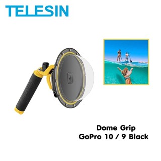 Telesin GoPro 11 / 10 / 9 Telesin Dome Port โดมถ่ายครึ่งบกครึ่งน้ำพร้อมที่กดชัตเตอร์