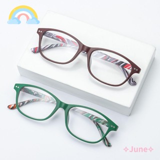 JUNE Reading Glasses Men Women Portable Flowers Vintage Ultra Light Frame