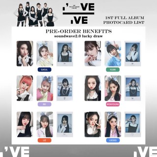 Yyds การ์ดโลโม่ IVE I AM SOUND WAVE Yujin Gaeul Wonyoung LIZ Rei Leeseo 6 ชิ้น ต่อชุด