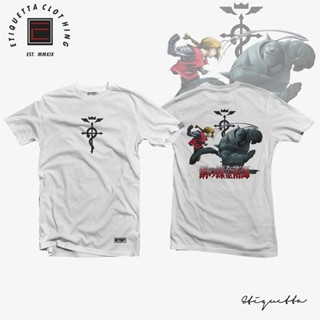 พร้อมส่ง Anime Shirt - ETQTCo. - Fullmetal Alchemist - Edward and Al v2 การเปิดตัวผลิตภัณฑ์ใหม่ T-shirt