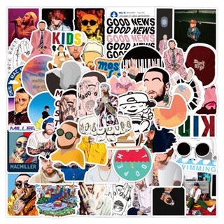 ชุดสติ๊กเกอร์ Mac Miller ชุดสติ๊กเกอร์กราฟิตี้กันน้ำไอดอล, 50 แผ่น/ชุด