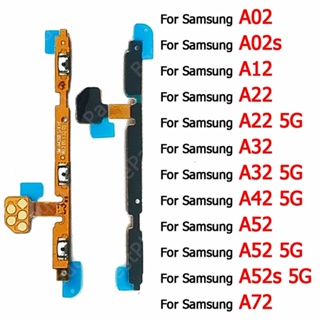 ใหม่ สายเคเบิ้ลปุ่มกดเปิดปิด ด้านข้าง สําหรับ Samsung Galaxy A02 A02s A12 A22 A32 A42 A52 A52s A72 5G