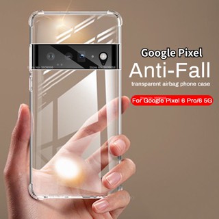 Pixel8pro เคสโทรศัพท์มือถือ ซิลิโคนนุ่ม TPU ใส กันกระแทก สําหรับ Google Pixel 8 7 6 Pro 8Pro 7Pro 6Pro 6A 7A Pixel8Pro Pixel7Pro